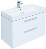 Тумба под раковину Aquanet Nova 85 белый глянец, 2 ящика 00249920