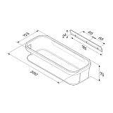 A8F53122 Func Корзина для душа прямая черный