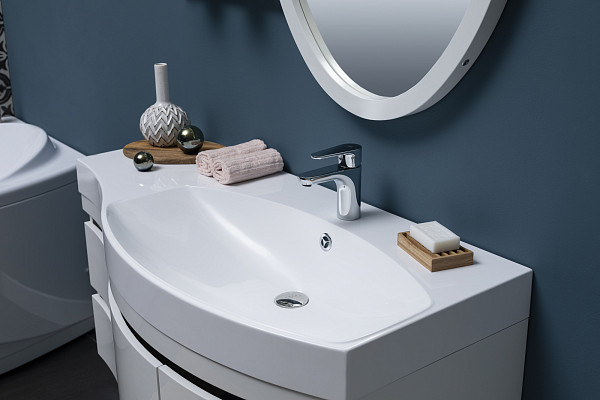 Тумба с раковиной Aquanet Опера 115 R белый (2 дверцы 2 ящика) 00212992