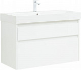Тумба под раковину Aquanet Nova Lite 100 (SLIM SYNERGY) белый, 2 ящика 00249940