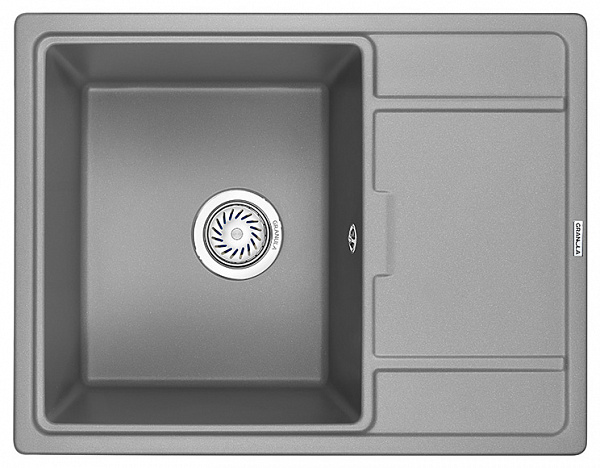 Мойка кухонная Granula прямоугольная кварц 6503, АЛЮМИНИУМ