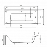 Акриловая ванна Besco Optima 150x70 WAO-150-PK