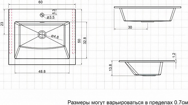 Раковина Aquanet Электра 60 НФ-00008384