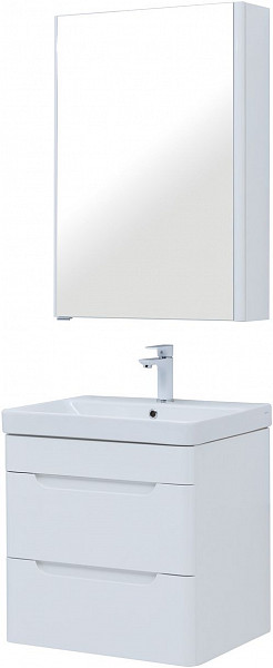 Мебель для ванной Aquanet София 60 белый глянец (2 ящика) 00274197