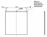 Зеркало Aquanet Lino 80 белый матовый 00253907