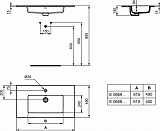 Раковина Ideal Standard Tempo 80 см E066901