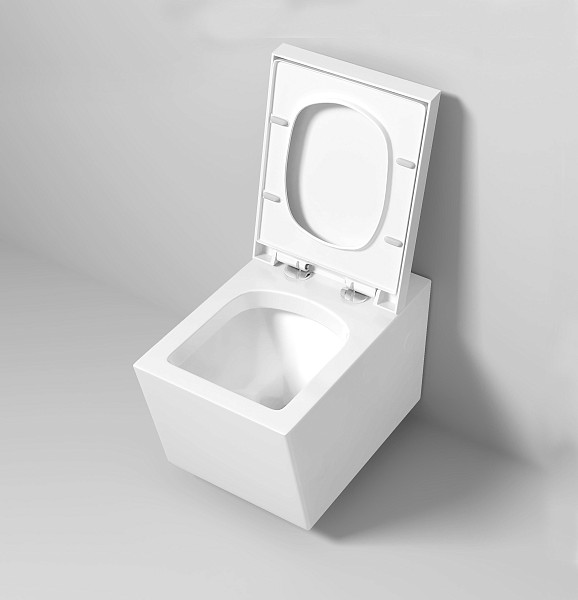 Унитаз GR-4495 Cristal (540*355*360) подвесной с толстой крышкой, 1 место