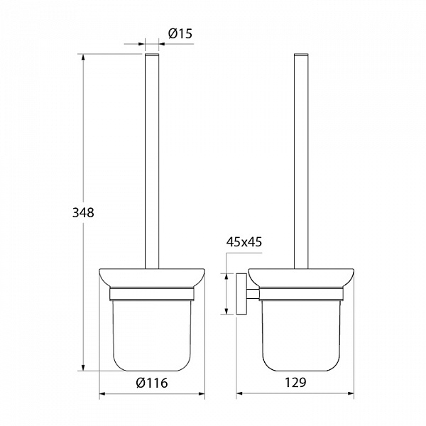 Ерш, матовое стекло латунь, Edifice, IDDIS, EDIMBG0i47