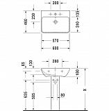 Пьедестал для раковины Duravit ME by Starck 0858390000