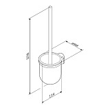 A8433322 X-Joy, Стойка с туалетной щеткой