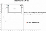 Зеркало Azario BRISTON 105