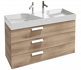 Двойная подвесная раковина-столешница Jacob Delafon Rythmik 120х46 см EXM112-Z-00