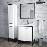 Зеркало-шкаф Corozo Айрон 60 черный/белый SD-00000392