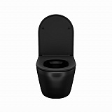Унитаз подвесной безободковый, чёрный матовый, Blanco, IDDIS, BLAR3BMi25
