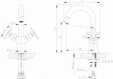 Смеситель для раковины Bravat Summer Rain F177111C-1