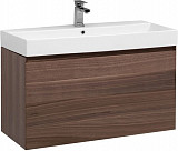 Тумба с раковиной Aquanet Нью-Йорк 100 орех 00213937