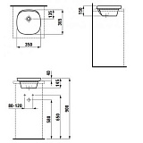 Рукомойник Laufen Ino 8.1730.1.000.109.1 35 см
