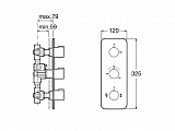 Смеситель Roca Puzzle для душа скрытого монтажа 5A2778C00