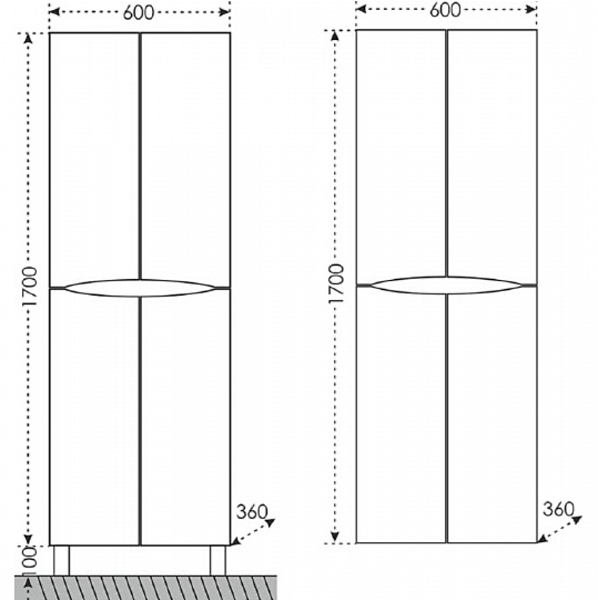 Колонна Сатурн 60 напольная/подвесная Санта 700212