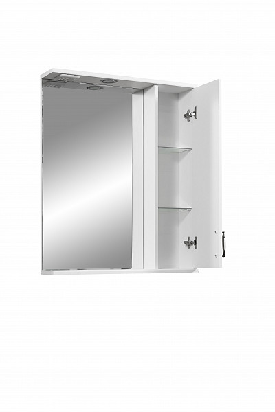 Зеркало-шкаф "Кармела 65/С", ольха белая