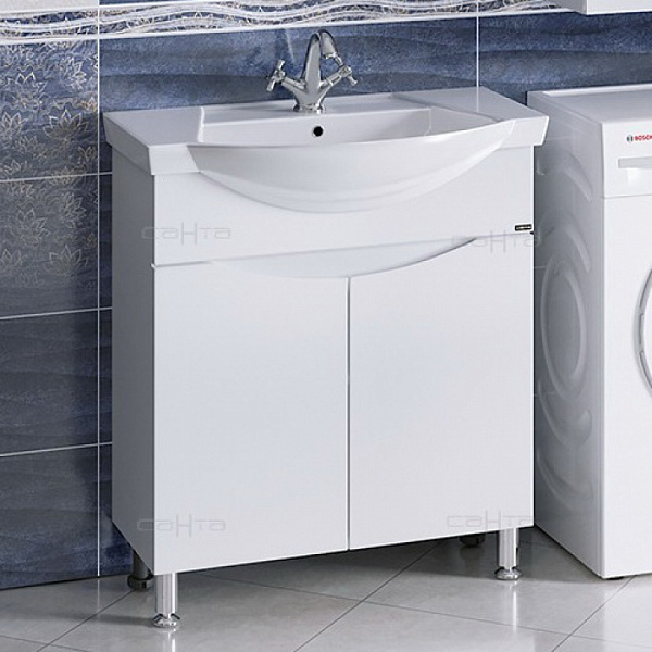 Тумба под раковину Сатурн 75 2 дверки Санта 700228