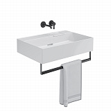 Раковина Kerama Marazzi LOGICA мебельная\подвесная без отверстий 70, белая глянцевая