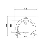 Раковина Ideal Standard Maia 70 см J498301