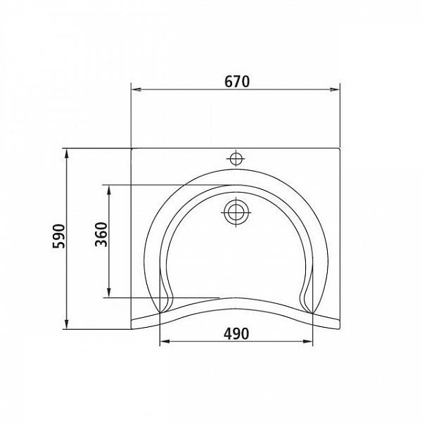 Раковина Ideal Standard Maia 70 см J498301