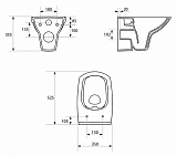 Подвесной Унитаз Cersanit Carina Clean On 63400