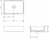 Раковина Cersanit Crea Rectangular 50 см P-UM-CRE50/1-oc-RC