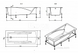Акриловая ванна Roca Hall 170х75 ZRU9302768