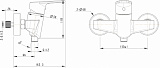 Смеситель для душа Bravat Line F95299C-1