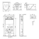 IS70101.901700 Инсталляция с клав ProC L белый глянц с подвес унит Gem FlashClean с сид м/лифт