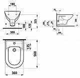 Биде подвесное Laufen Pro 8.3095.1.000.304.1