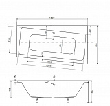 Акриловая ванна Besco Infinity 150x90 WAI-150-NP Правая
