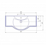 Тумба под раковину Corozo Классика 105 белая SD-00000315