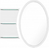 Зеркало Aquanet Опера L/R 70 белый с полкой 00212365