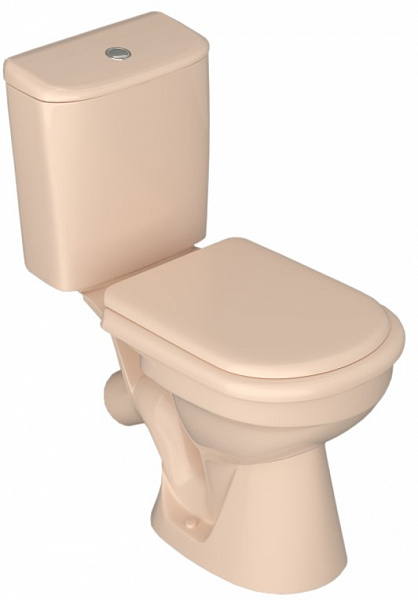 Унитаз-компакт РИВА, к/в, 1-реж, сид. ПП, бежевый (КЕРАМИН)