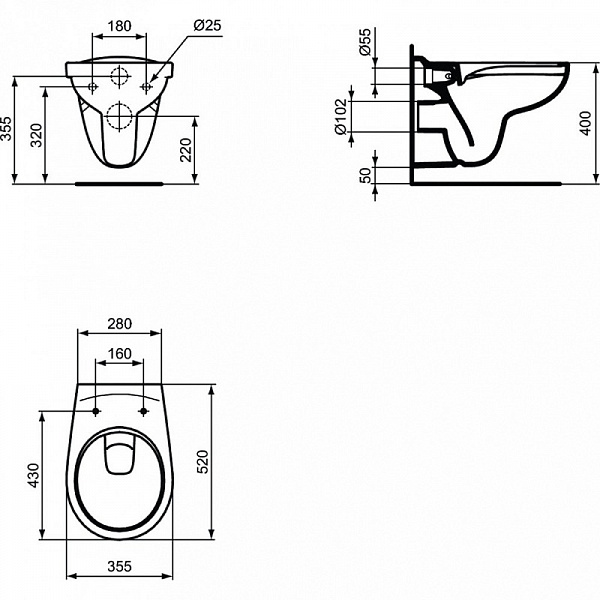 Комплект Ideal Standard Eurovit+ W660101