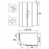 Душевой уголок Grossman Pragma PR-120GR 120x80