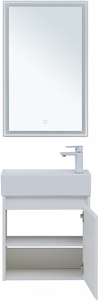 Мебель для ванной Aquanet Nova Lite 50 белый глянец (с дверецей) 00302531