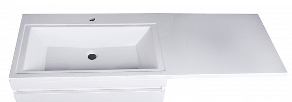 Тумба напольная "Даллас 150", 2 ящика, Люкс белая, под раковину, PLUS СС-00002303