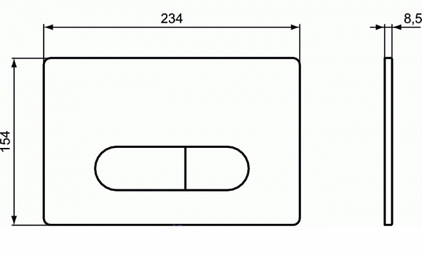 Клавиша смыва Ideal Standard Oleas R0115JG