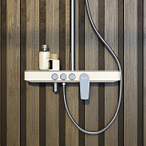 Смеситель для ванны с верхним душем, Shelfy, IDDIS, SHESB3Fi06