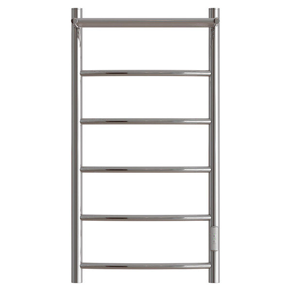 Полотенцесушитель электрический Point Афина PN04848P П5 400x800 с полкой, диммер справа, хром