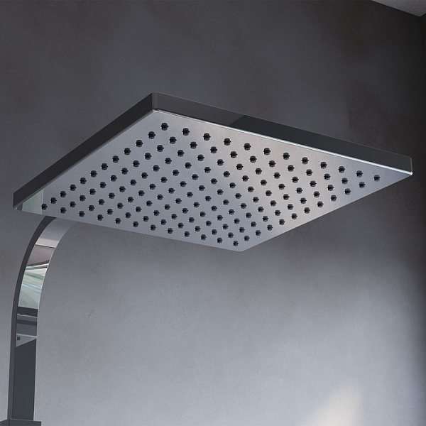 Душевой гарнитур с верхней лейкой, хром, Bild, IDDIS, BIL1FSBi76