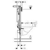 Система инсталляции для унитазов Geberit Duofix UP320 111.390.00.5 (угловой)