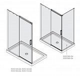 Душевая стенка Jacob Delafon Contra 90х195 см E22FC90-GA