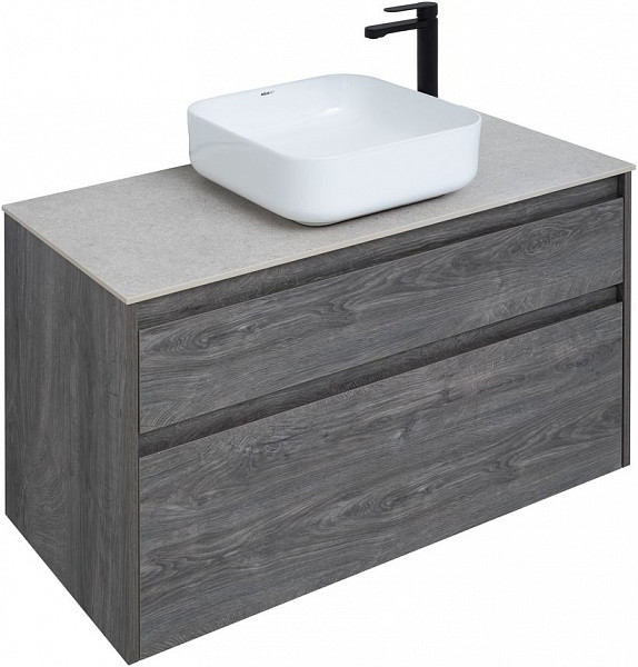 Тумба под раковину Aquanet Nova Lite 100 дуб рошелье (2 ящика) 00242582