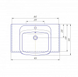 Тумба под раковину Corozo Айрон 90 с корзиной, черный/антик SD-00000386